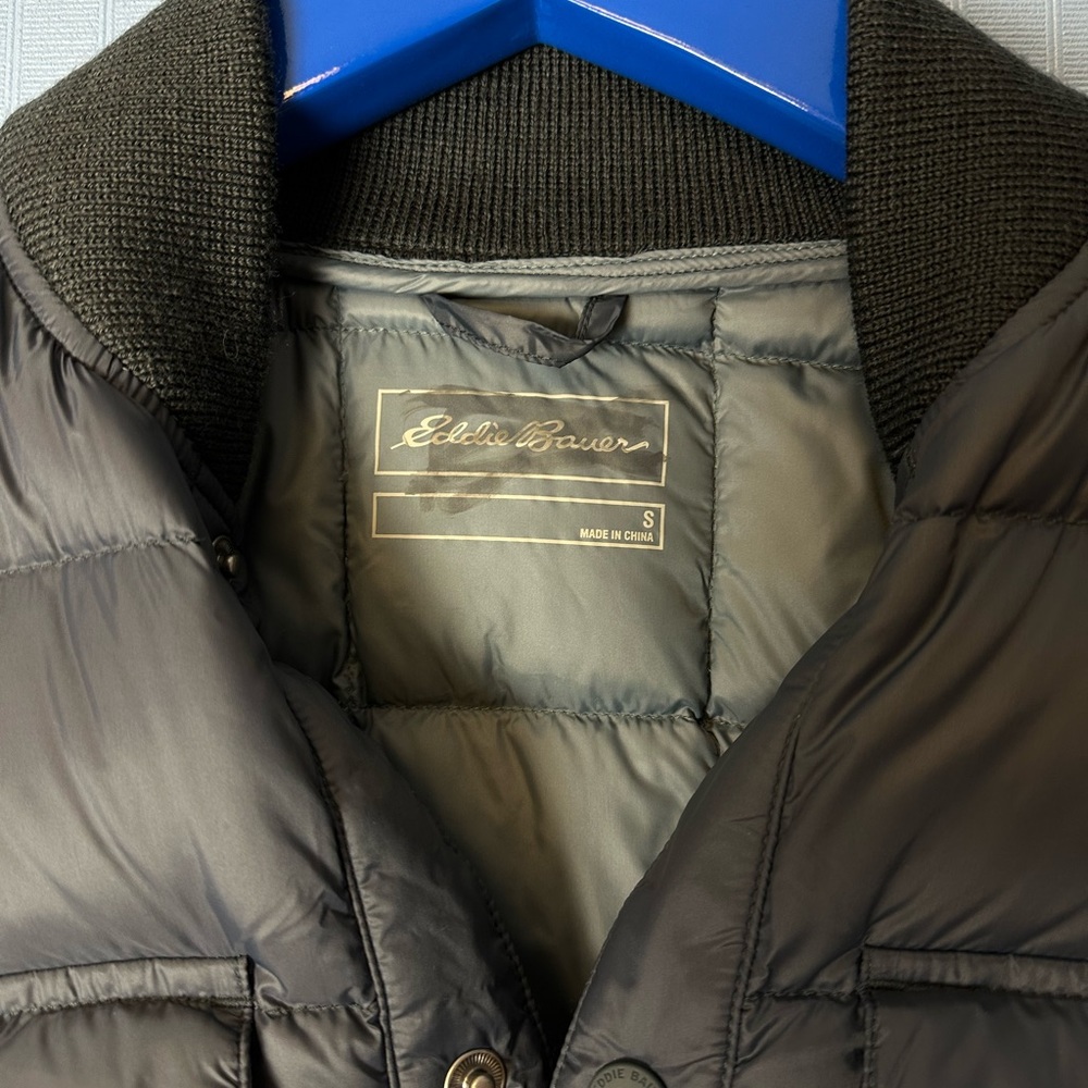 Eddie Bauer Lightweight Down Button Up Bomber Jac… - image 6